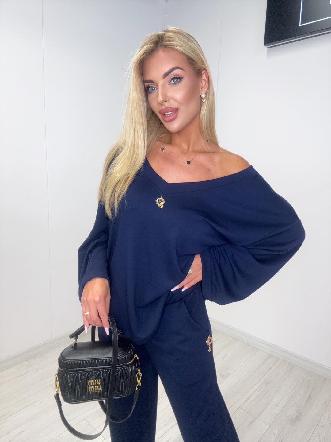 Komplet BB 1011 Granatowy - obrazek 2